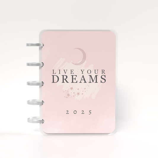 Mini Fat Disc Notebook Live Your Dreams
