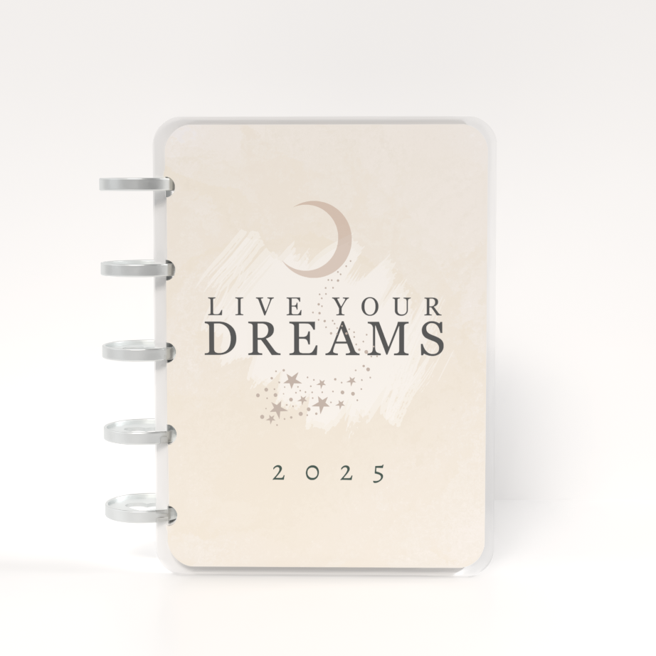 Mini Fat Disc Notebook Live Your Dreams