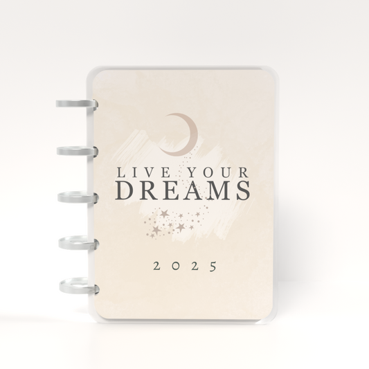 Mini Fat Disc Notebook Live Your Dreams